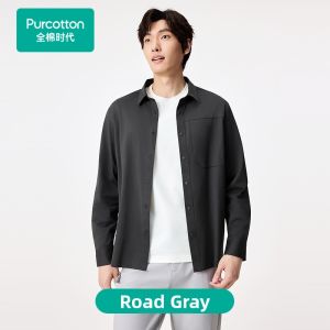 Purcotton | Autumn New Knitted Mens Shirt