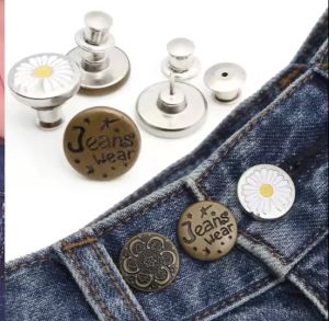 กระดูมยีนส์ ปรับเอวกางเกง กระดูมโลหะ อาจจะดี อย่างไรก็ตาม ไม่ต้องซื้อเย็น พร้อมส่งในไทย