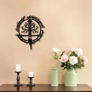 Lord of the Rings Metal Wall Art – Iron Oath Decor Ideal Gift for Him or Housewarming Stylish Metal Wall Hanging for Any Space