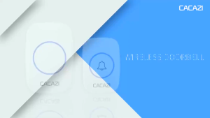 JY Smart Mall Intelligent Small LED Wireless Doorbell Waterproof 300M Range Door Bells 38 Songs Chime Door Ring US