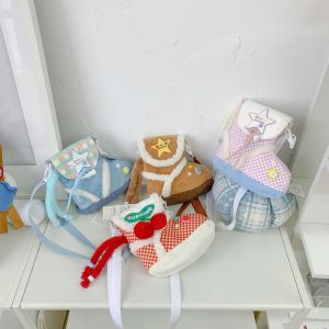 2025 Autumn Winter Cute Quirky Design Womens Shoulder Crossbody Bag Woolen Single Strap Bag Casual Simple Style Soft Bag