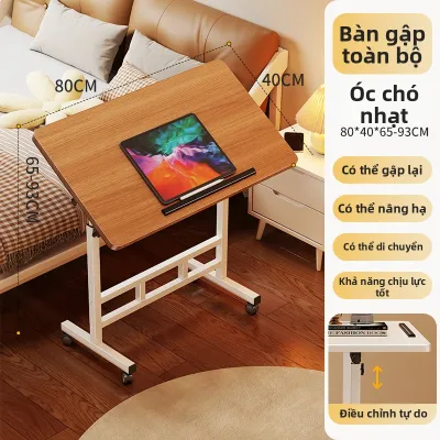 evesigar | Bàn Máy Tính Đa Năng Gập Được Có Bánh Xe