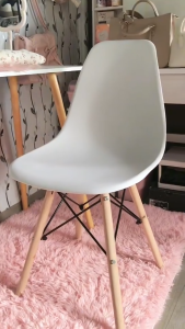 Nordic Eames Chair Dining Chair With Wooden Legs Living Room Chair Study Chair Coffee Chair