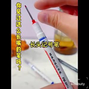 1/2pcs 20MM Red/Black/Blue/White Ink Long Head Markers Bathroom Woodworking Decoration Multi-purpose Deep Hole Marker Pens