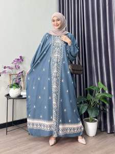 Kaftan Lozy Premium Rayon Super Jumbo Busui Dress Nyaman Panjang Tebal