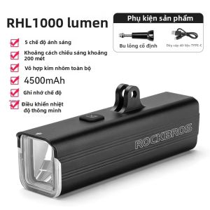 LUOKEXIONGDI | Đèn Đua Xe Đạp Đêm có Khung Gắn Tích Hợp để Gắn Dưới