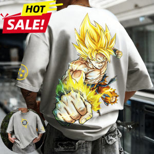 Bandai | Son Goku Dragon Ball Saiyan Vintage Harajuku Men New Summer Oversized T-Shirt Loose Women Streetwear Casual Short Sleeve Tee Top