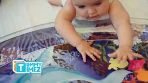 Baby Water Mat Play Mat Inflatable Thicken PVC Safety Cushion Toddler Fun Activity Play Center