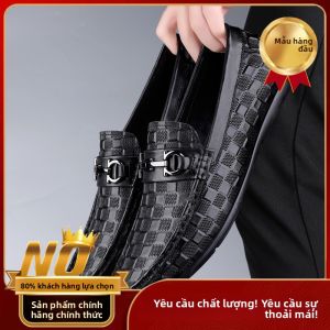 Nanjiren | Giày Lái Xe Da Thật Mềm Đế Hè