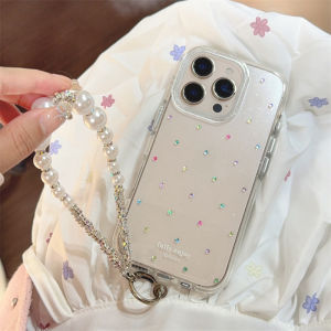 Vòng Tay Kim Cương Nhiều Màu Cao Cấp Cho iPhone 17 pro Apple 16 pro Max Vỏ Bảo Vệ Chống Rơi Vỏ Bọc Điện Thoại Di Động Phong Cách Hàn Quốc