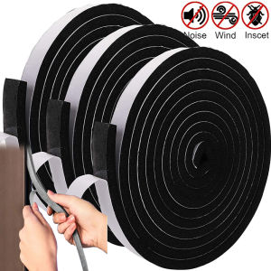 Cửa sổ xốp 2m viền nẹp Cửa Cách âm chống gió gioăng chịu thời tiết cửa Băng dính tự dính chống bụi viền nẹp màu xám/đen