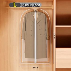 1/5/10PC Dust Cover for Clothes Transparent Thickened Washable Dust Bag Household Dust Cover Coat Suit Cover Hanging Clothes Bag