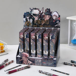 High Capacity Quick Dry Click Pen Creative Black Water Pen for Students Business Supplies Daily Writing Cartoon Elegant Elite Chicken Eating Mouse Pen