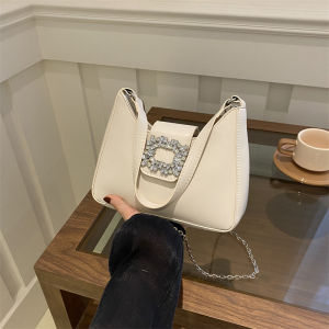 Fashionable Sparkling Diamond Womens Crossbody Bag Underarm Bag Single Shoulder Bag Small Square Bag Trendy Design 2024 New