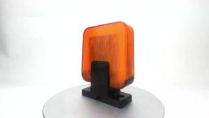 Đèn LED Cảnh Báo Nhấp Nháy Đèn Báo Động 12-265V AC/DC Đèn Tín Hiệu Gắn Tường Cho Cửa Gara An Toàn Ngoài Trời Màu vàng/Đỏ