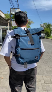 EVERLAST - Backpack Water Ressistant TERRA NAVY Series - Tas Ransel Sekolah Kerja Laptop