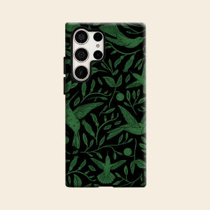 black green hummingbird Luxury Fashion Full Lens Protective Case for Samsung Galaxy S26 S25 S24 A56 A36 Plus Ultra