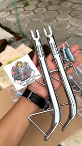 Standar Samping UNIVERSAL Panjang 25 28cm Bahan Tebal chrome