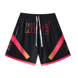 American Style Sporty Casual Shorts 4-Inch above Knee Length Fitness Training Beach Shorts Quick Dry Loose Fit Polyester Fiber