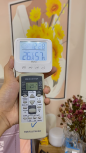 Nhiệt kế đo nhiệt độ độ ẩm phòng điện tử StaFor 4 trong 1 đo nhiệt độ độ ẩm thời gian cảnh báo cảm xúc có đèn-S146