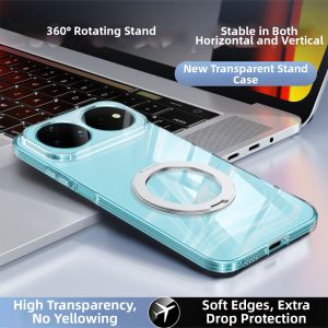DAOWAIREN | Huawei Nova Compatible Phone Case Clear Ultra-thin with Stand