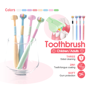 Kids /Adults Soft Toothbrush Three Sided Anti Bacteria Ultra Fine Soft Children Toothbrush Toothpaste Berus Gigi Tooth Brush 万毛牙刷 小孩牙刷