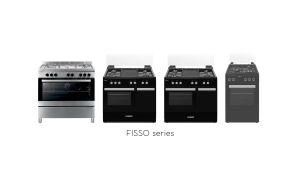 Faber Multifunctional Free Standing Black Gas Cooker With 60L Electric Oven Fisso 9844e/bk (Made In Europe) Gas Dapur Ke