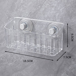 Suction Cup Sink Rack Faucet Drain Rack Multifunctional Basket Kitchen Sponge Rack Punch-free Wall Mount