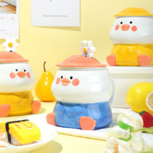 แก้วกาแฟเซรามิก คู่รักนกพิราบ ดื่มน้ำ ที่มีฝาปิดและช้อน ลายการ์ตูน แก้วดื่มน้ำสไตล์เกาหลีสำหรับผู้ใหญ่