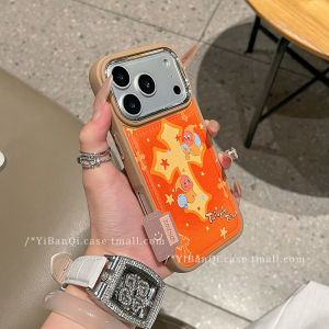 Orange Leather Texture Cross Design Phone Case Full Protection for Apple Huawei Mate70 New Model 17Promax Niche 13Pro Women 16Pro 15Pro Anti-Fall 14 Pura80