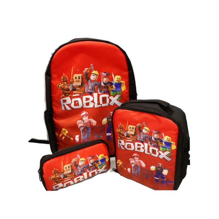 17Inch Roblox Bag for Boys Kids Roblox Backpack Set of 3pcs Backpack