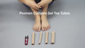 Bộ Ống Bảo Vệ Ngón Chân Pexmen Chất Liệu Vải Đệm & Lớp Lót Gel Có Thể Cắt Bảo Vệ Ngón Chân Bị Bẹp Dụng Cụ Tách Ngón Chân Bị Vẹo Dụng Cụ Chăm Sóc Bàn Chân