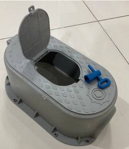 Hộp nhựa HDPE bảo vệ đồng hồ nước bên trong tránh va chạm lực từ bên ngoài tránh mưa tránh nắng