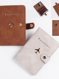 Waterproof Leather Passport Holder Travel Credit Card Case Stainless Steel Functional Mini Bag for Men And Women