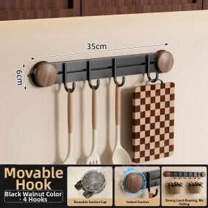 youqin | Suction Cup No-Drill Wall-Mounted Kitchen Organizer