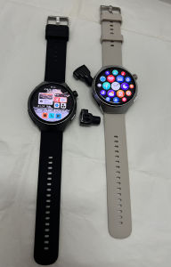 2025 New TWS Headset Smart Watch 2 in 1 Bluetooth Call Mens Sports Fitness Tracker Heart Rate Blood Oxygen Womens Health Wristband Watch NFC