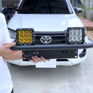 jpp WACA กันชนป้ายทะเบียน (1ชิ้น) บาร์จับยึด ไฟสปอร์ตไลท์ สำหรับรถทุกรุ่น สีดำด้าน 201 กรอบป้ายรถยนต์ บาร์ยึดไฟแอลอีดี ยึดไฟแอลอีดี ไฟLED บายึด บากรอบป้ายทะเบียน กันชน ยึดไฟ ติดไฟ ไฟรถ กันชนหน้า ติดทะเบียนรถ FHA