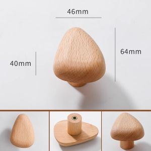 INNDUN | Single Hole Wooden Drawer Handle