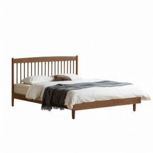 WEISHA | Giường Bọc Gỗ Phong Cách Retro 6 Feet