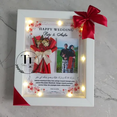 BINGKAI 3D RUSTIC | FLOWERS FRAME 3D| HADIAH WISUDA WEDDING ULANG TAHUN DLL. 1 HARI BERES