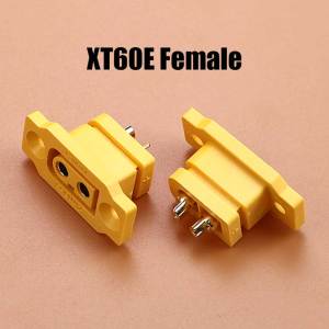 Đầu Nối Có Thể Gắn Được Cho Phích Cắm Cái Mạ Vàng 30A XT60E-F.B Màu Đen/vàng Dành Cho Pin Máy Bay Mô Hình Có Điện Trở Tiếp Xúc Thấp