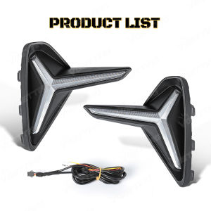 DRL For Geely Emgrand EC7 DIHAO Proton S70 2021 2022 2023 2024 Led Daytime Running Lights Turn Signal Fog Lamps Car Accessories