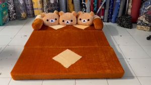Sofa Bed Bulu Rasfur Kasur Busa Kualitas Super Ukuran Lebar 140 120 dan 80 cm