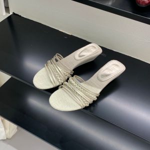 French Vintage Woven Fairy Style Elegant Wedge Sandals