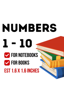 N1-N10 STICKER for books and notebook #backtoschools