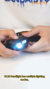SUPERFIRE Sensor Headlamp HL23-S Super Bright Induction Headlight Type-C Rechargeable Waterproof Portable Head Lamp 7-24 Hours Long battery life Torchlight