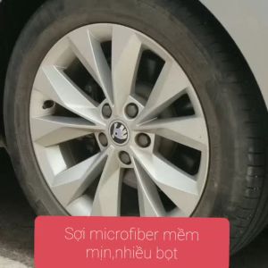 Dụng cụ rửa xe ô tô xe máy tại nhà ( Bộ 5 cọ rửa Mút Bàn chải Khăn lau 3M )