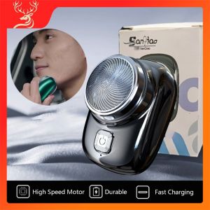 Cukur Mini Untuk Pria Pisau Pocket Alat Cukur Jenggot Kumis Listrik Portable Cukur Pemangkas Jenggot Alat