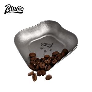 BINCOO Titanium Coffee Dish Square Dosing Cup Tray Espresso Sample Container with Spray Bottle Set