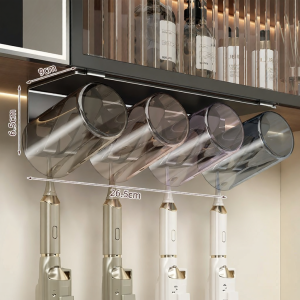 Hourleey | Wall-Mounted Toothbrush Holder No-Drilling Bathroom